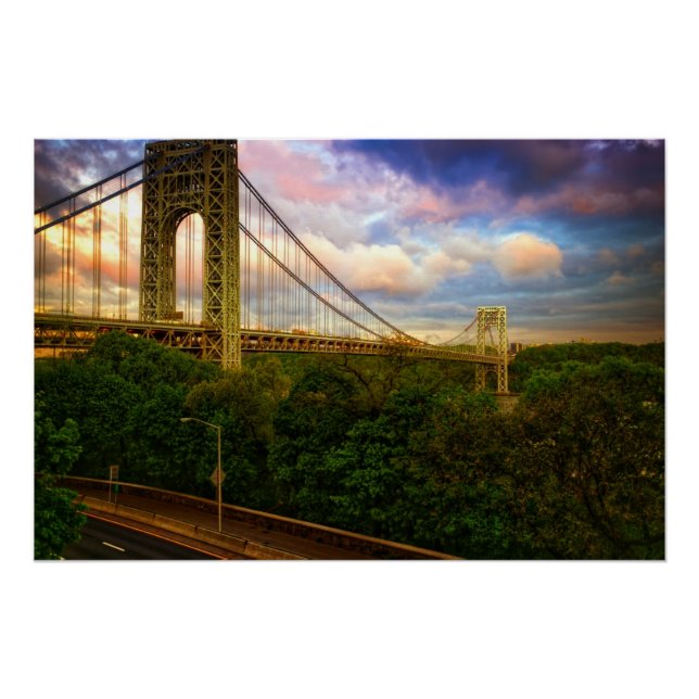 View looking South - West from Manhattan Poster (Front)
