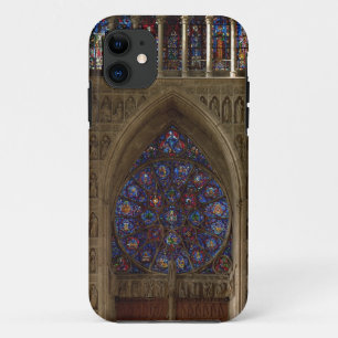 View looking west from the nave, rose window desig iPhone 11 case