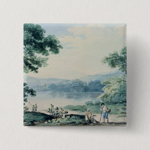 View near Virginia, County Cavan 15 Cm Square Badge