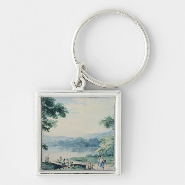 View near Virginia, County Cavan Key Ring (Front)