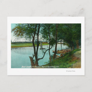 View of a Boat Landing on the Russian River Postcard
