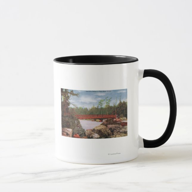 View of a Bridge to the Three Sister Islands Mug (Right)