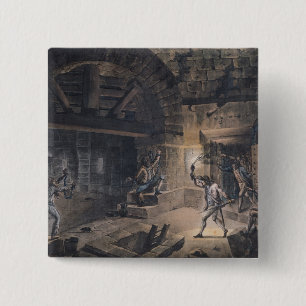 View of a cell in the Bastille 15 Cm Square Badge