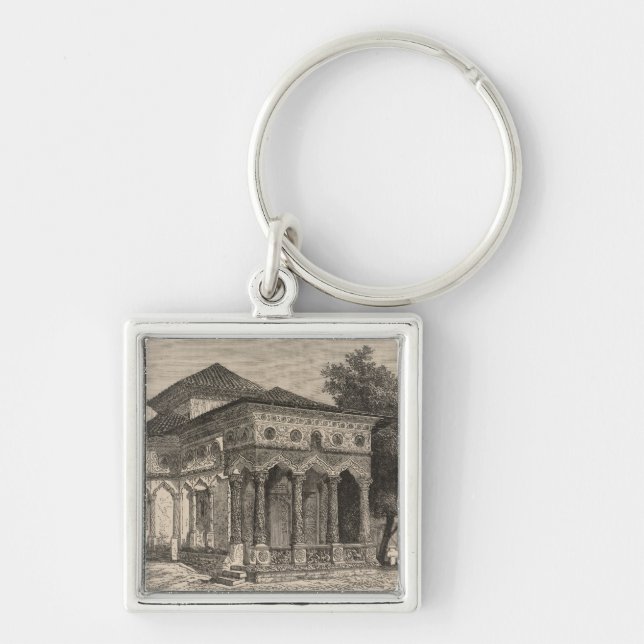 View of a Church in Bucharest Key Ring (Front)