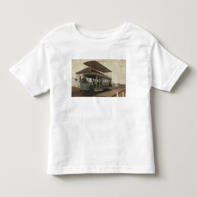 View of a Double Decker Cable Car Toddler T-Shirt (Front)