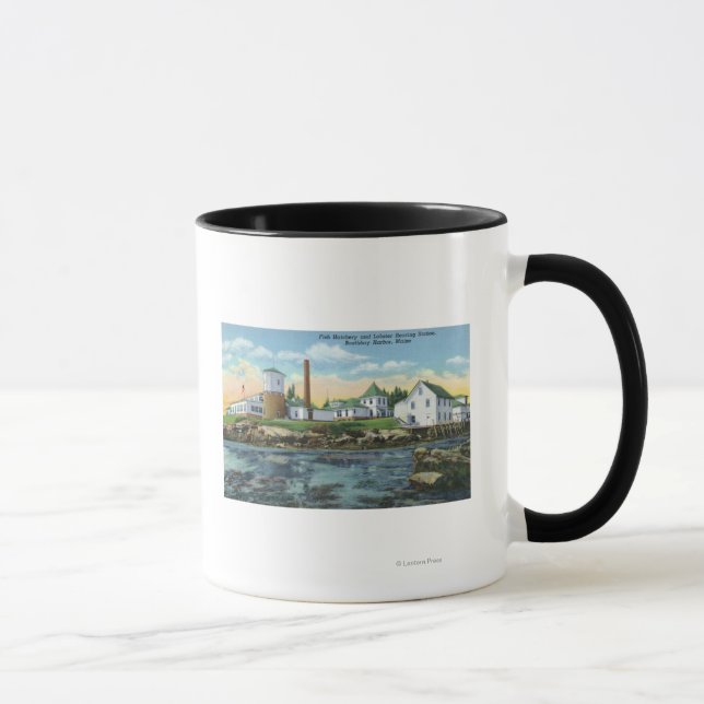 View of a Fish Hatchery, Lobster Rearing Mug (Right)