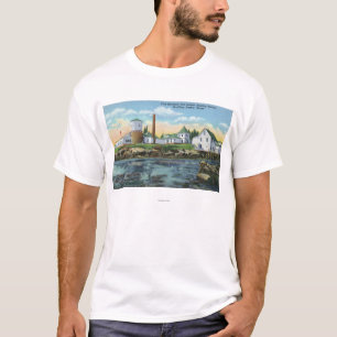 View of a Fish Hatchery, Lobster Rearing T-Shirt
