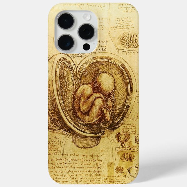 View of a Foetus in the Womb,Ob-Gyn Medical Case-Mate iPhone Case (Back)