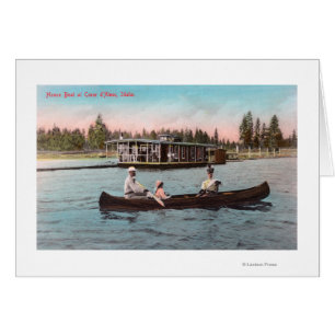 View of a House Boat on the Lake