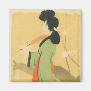 View of a Japanese Woman in ParisParis, France Magnet