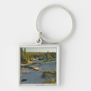 View of a lake and the surrounding sand hills, key ring