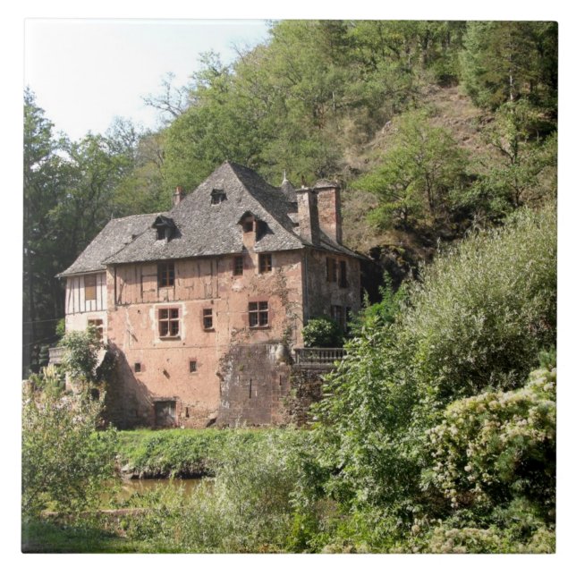 View of a manor house (photo) ceramic tile (Front)
