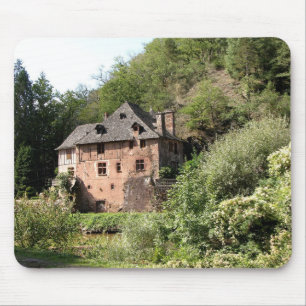View of a manor house (photo) mouse pad