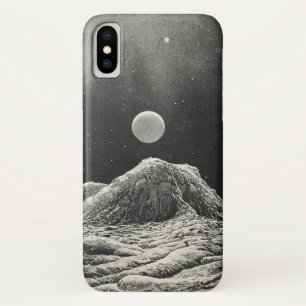 View of a Planet from the Moon iPhone X Case