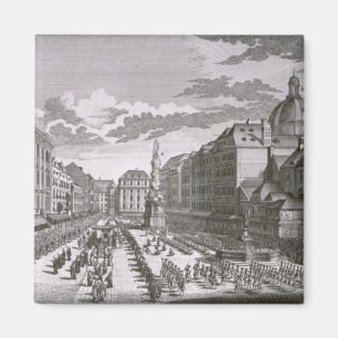 View of a procession in the Graben Magnet