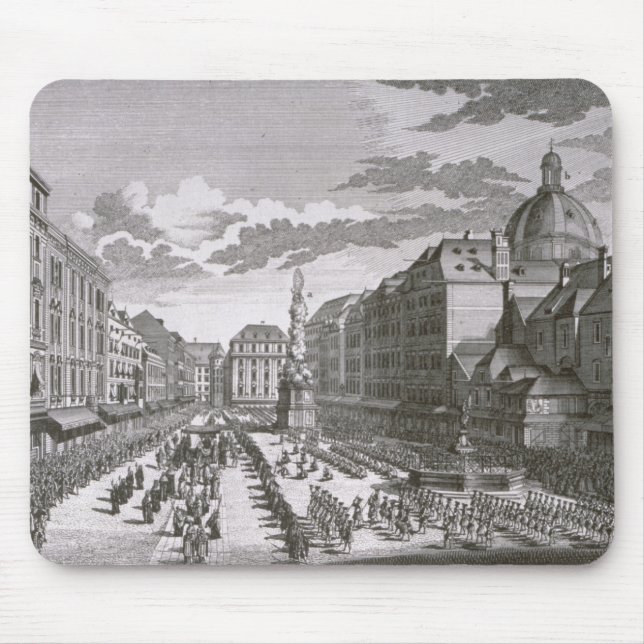 View of a procession in the Graben Mouse Pad (Front)
