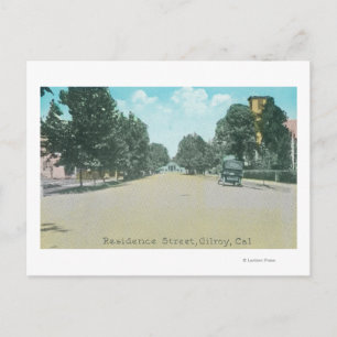 View of a Residence StreetGilroy, CA Postcard