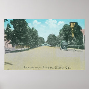 View of a Residence StreetGilroy, CA Poster