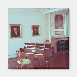 View of a room with a grand piano magnet
