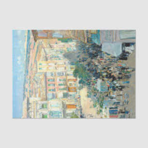 View of a Southern French City by Childe Hassam Tissue Paper