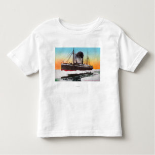 View of a Steamer in an Ice Jam Toddler T-Shirt