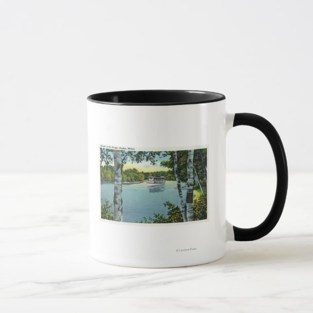 View of a Steamer on the Songo River Mug (Right)