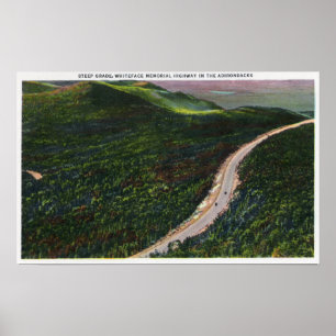 View of a Steep Grade on Memorial Hwy Poster