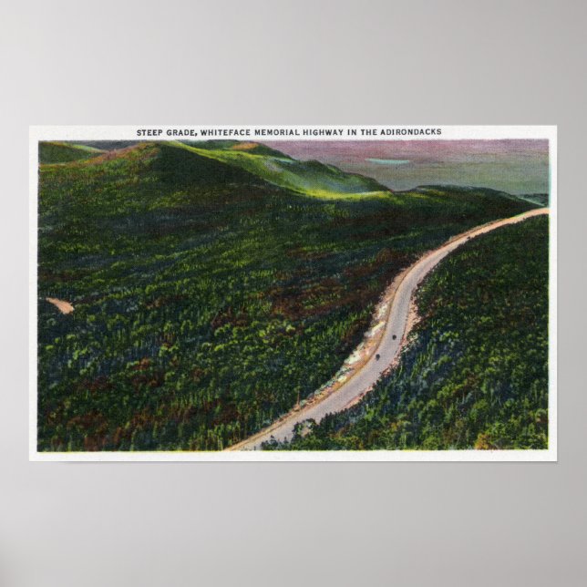 View of a Steep Grade on Memorial Hwy Poster (Front)
