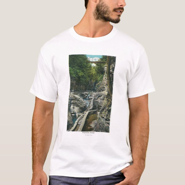 View of a Suspension Bridge T-Shirt (Front)