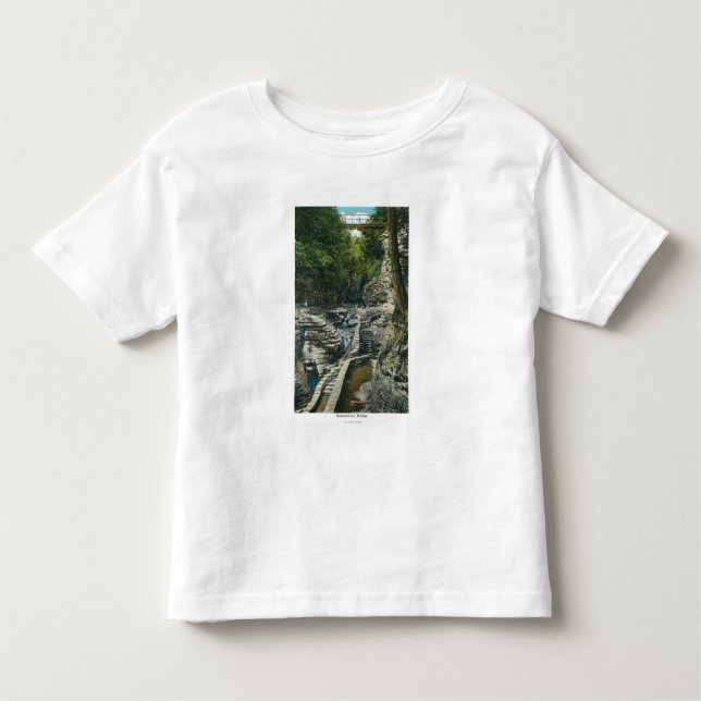 View of a Suspension Bridge Toddler T-Shirt (Front)