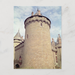View of a tower of the chateau postcard