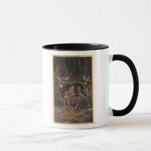 View of a Wild Buck & Doe Mug