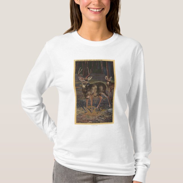 View of a Wild Buck & Doe T-Shirt (Front)