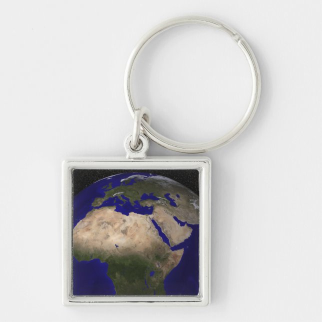 View of Africa, Europe, the Middle East, and In Key Ring (Front)