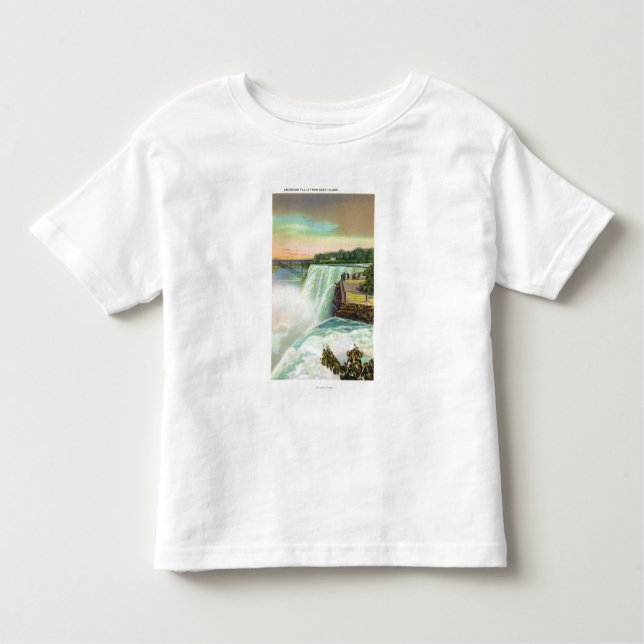 View of American Falls from Goat Island Toddler T-Shirt (Front)