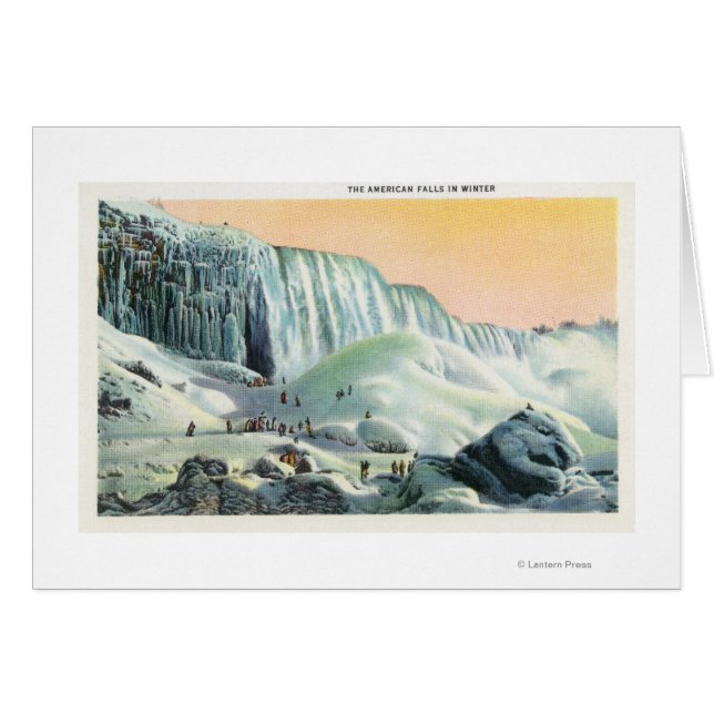 View of American Falls in Winter # 2 (Front Horizontal)