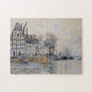 View of Amsterdam Monet Fine Art Jigsaw Puzzle