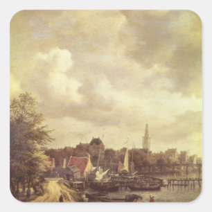 View of Amsterdam Square Sticker