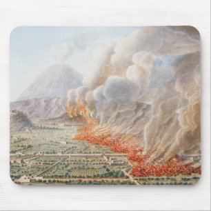 View of an eruption of Mt. Vesuvius which began on Mouse Pad
