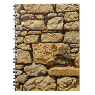 View of an old wall with yellow stonesabstract, ag notebook