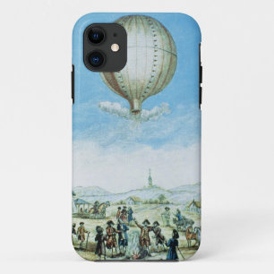 View of Annonay in Vivarais and the first flight o iPhone 11 Case