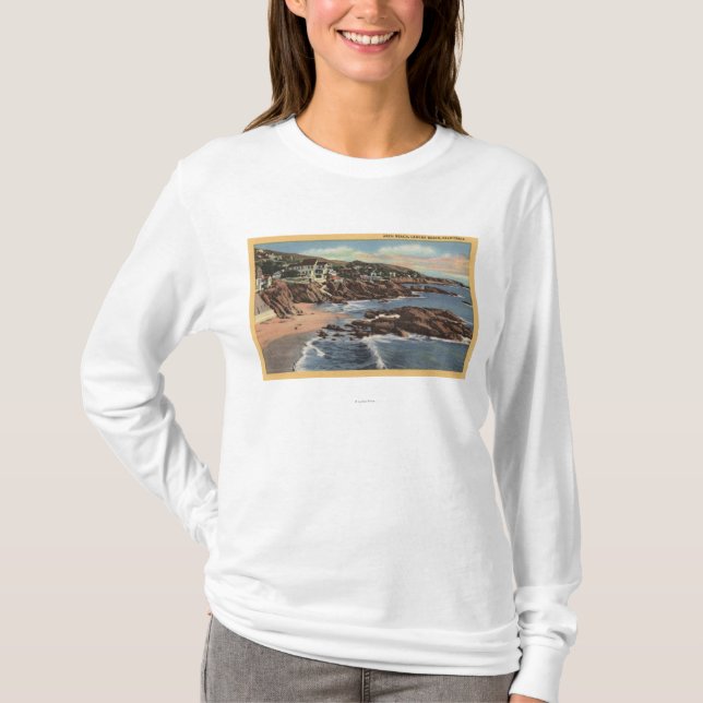 View of Arch Beach with Homes T-Shirt (Front)
