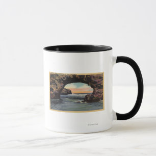 View of Arch Rock along West Cliff Drive Mug