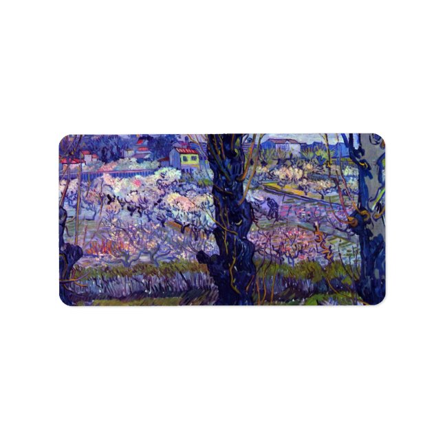 View of Arles by Vincent van Gogh Label (Front)