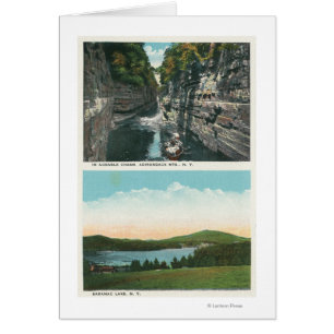 View of Ausable Chasm and Saranac Lake