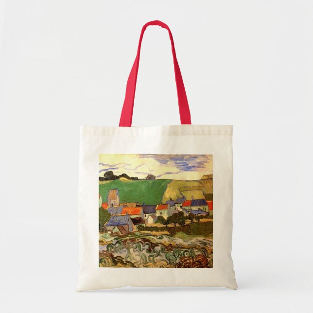 View of Auvers by Vincent van Gogh Tote Bag (Front)