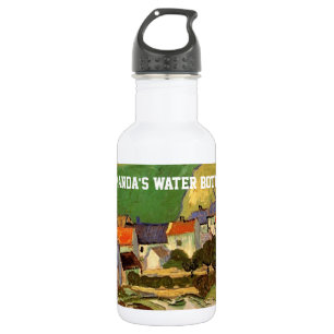 View of Auvers, Vincent van Gogh. personal water b 532 Ml Water Bottle