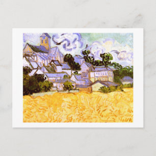 View of Auvers with Church Van Gogh Fine Art Postcard