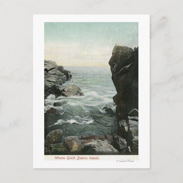 View of Bakers Island, Whales Gulch Postcard (Front)