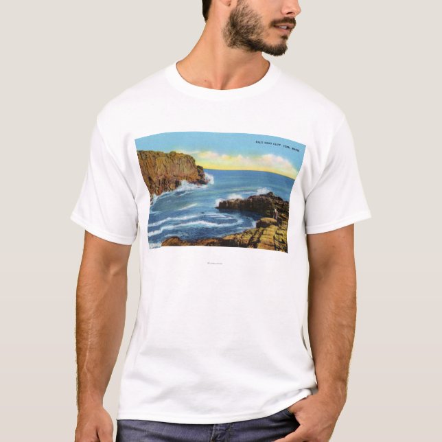 View of Bald Head Cliff at York Beach T-Shirt (Front)